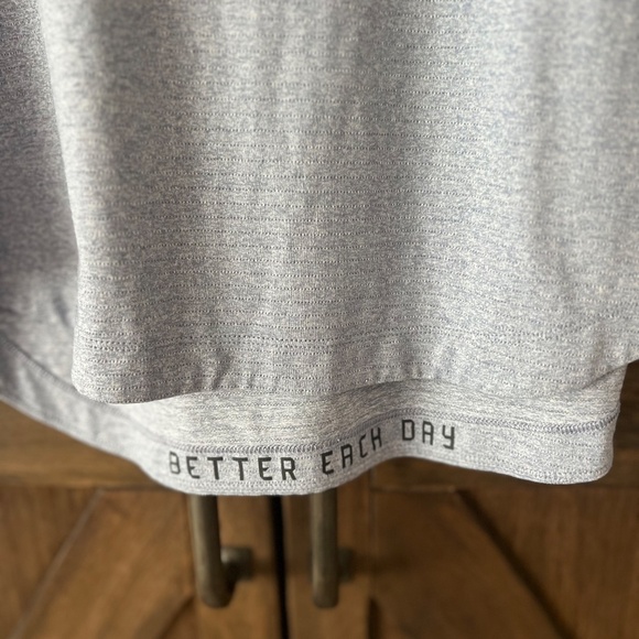 Lululemon Drysense Training Short Sleeve Shirt Heathered Chambray Size Large - Picture 7 of 7